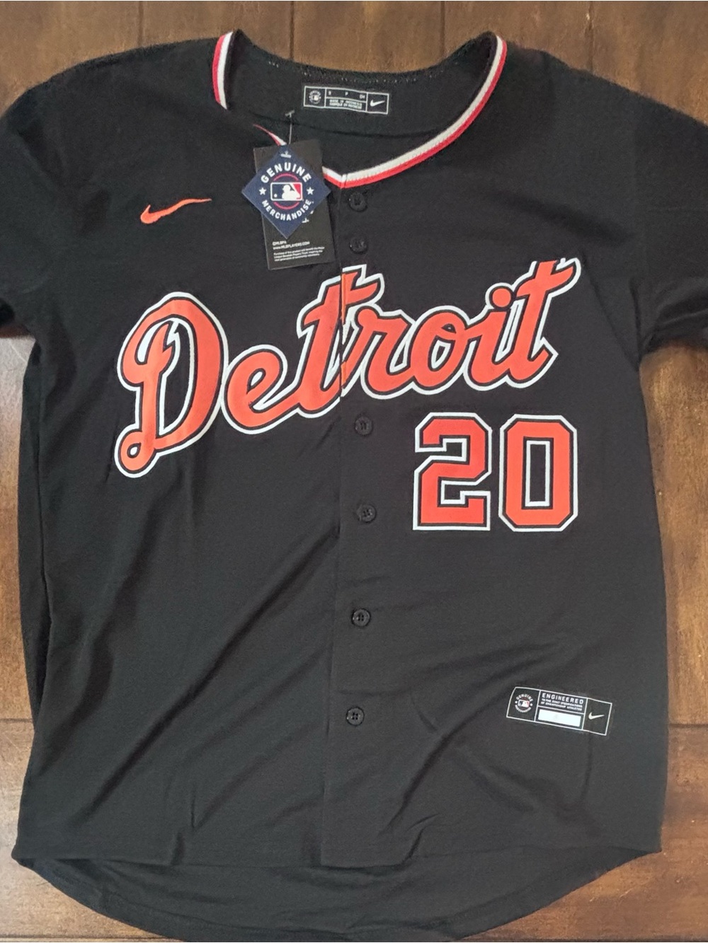 Detroit Tigers Spencer Torkelson  Adult Small  (Black) Alternate Jersey NWT